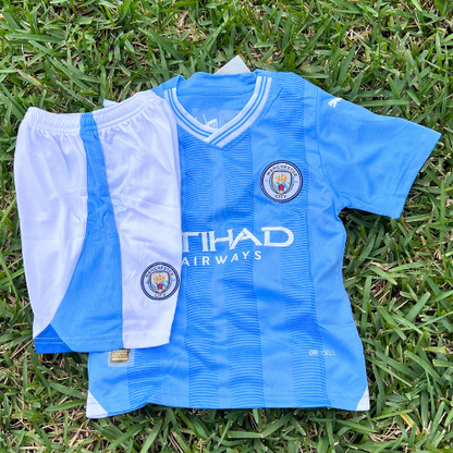 Manchester City Kids Home Soccer/Football Jersey 2023